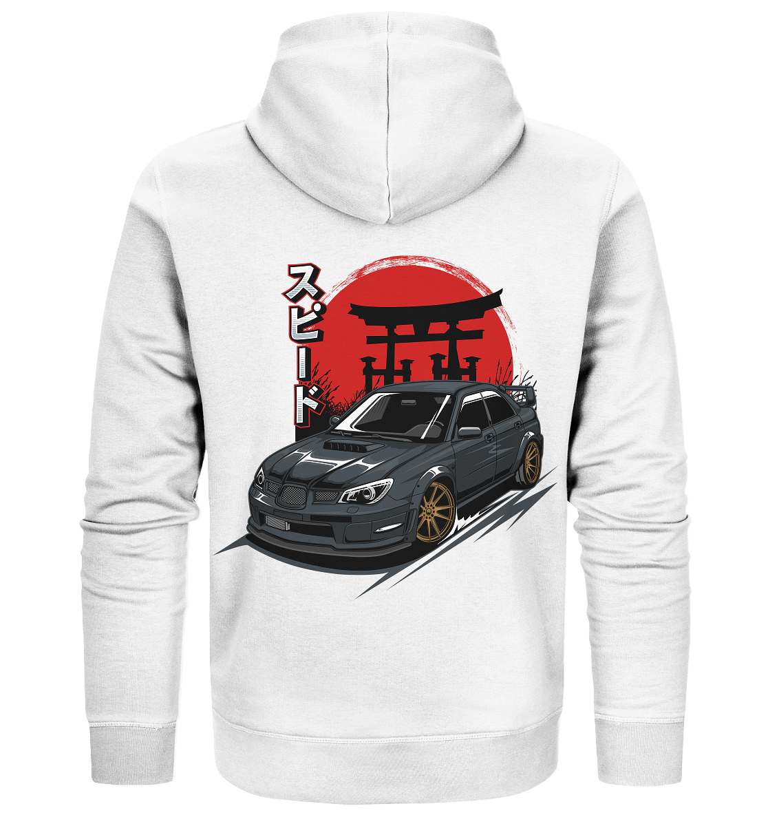 Black Hawkeye WRX STI - Organic Zipper - MotoMerch.de