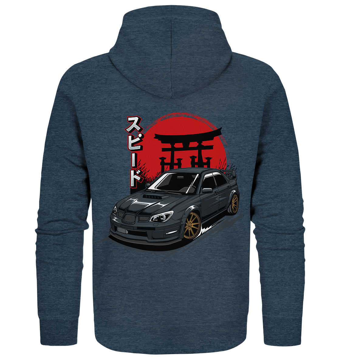 Black Hawkeye WRX STI - Organic Zipper - MotoMerch.de