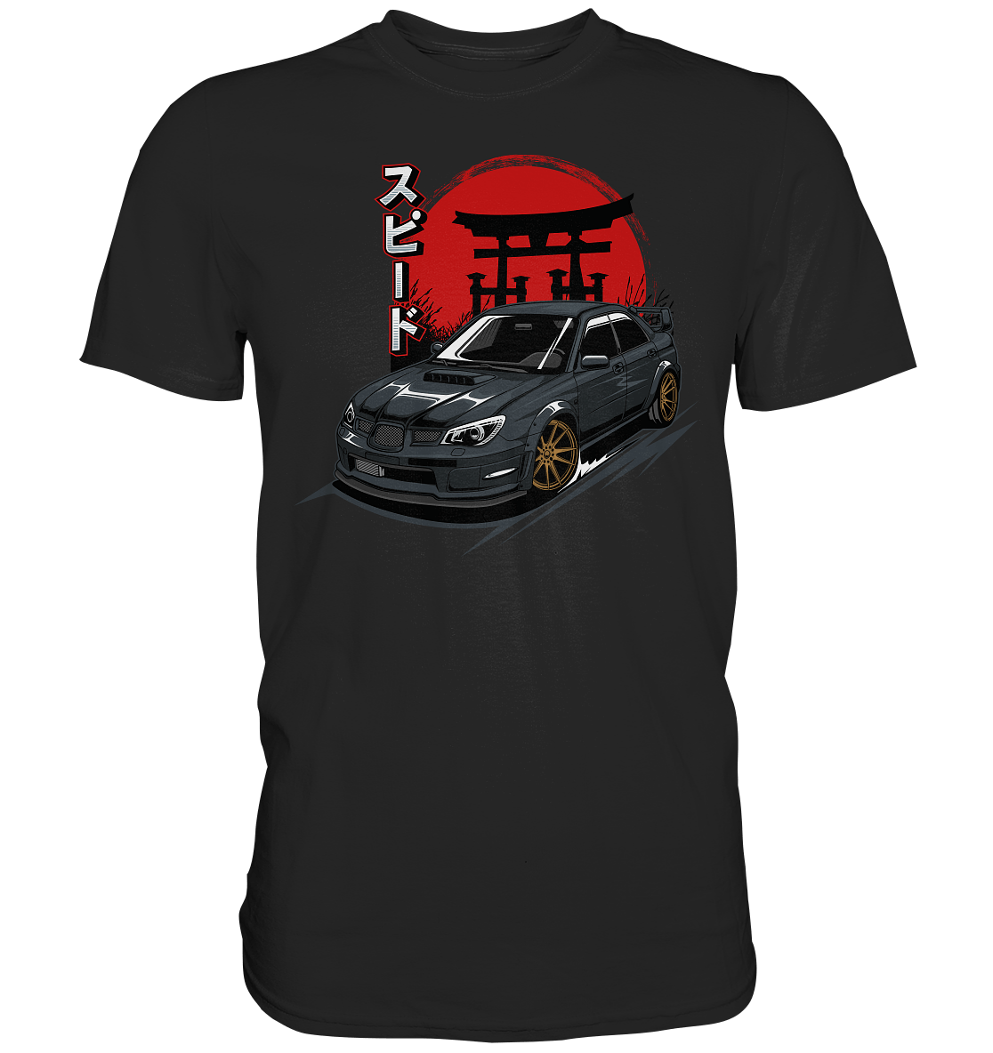 Black Hawkeye WRX STI - Premium Shirt - MotoMerch.de