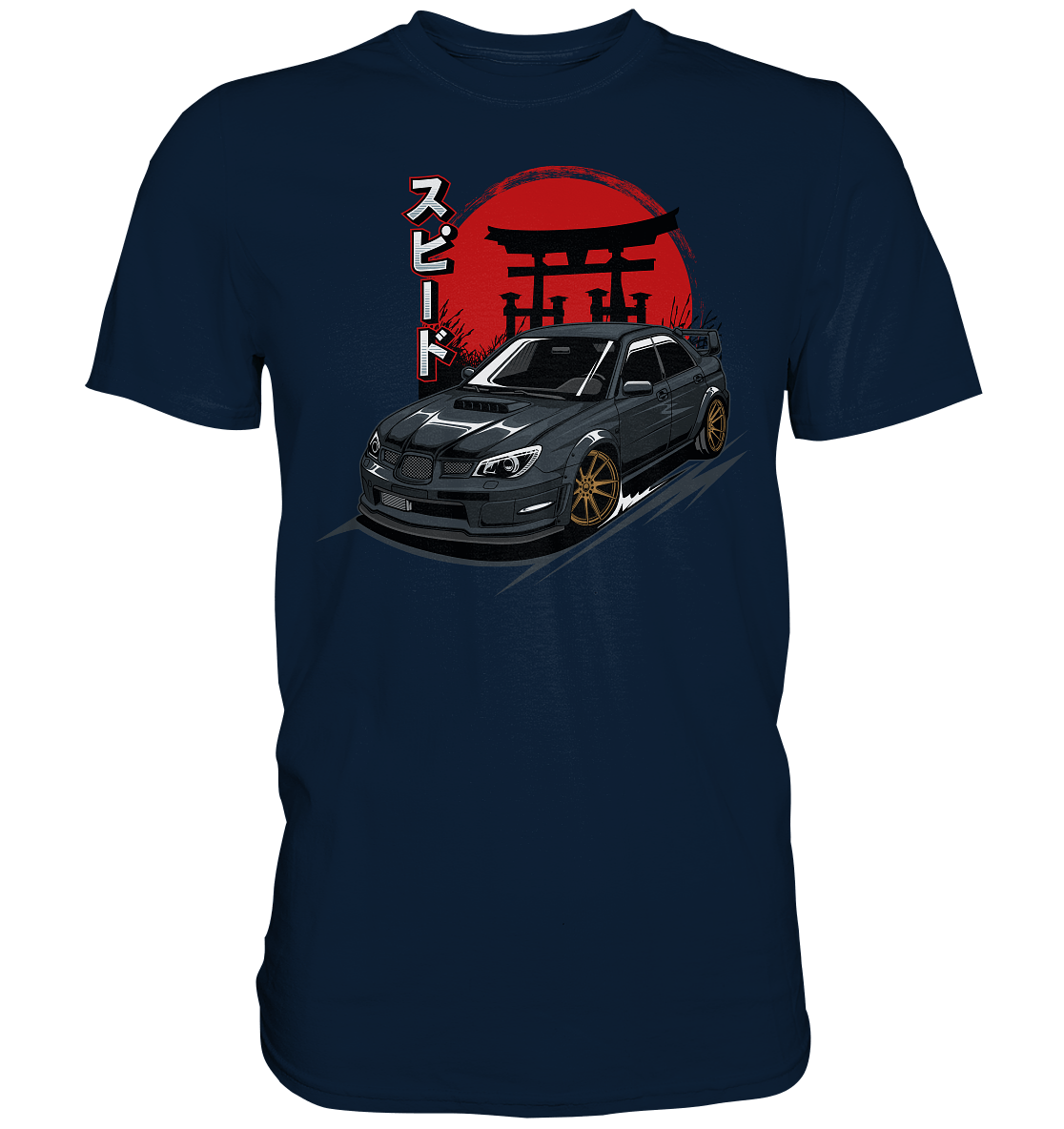 Black Hawkeye WRX STI - Premium Shirt - MotoMerch.de