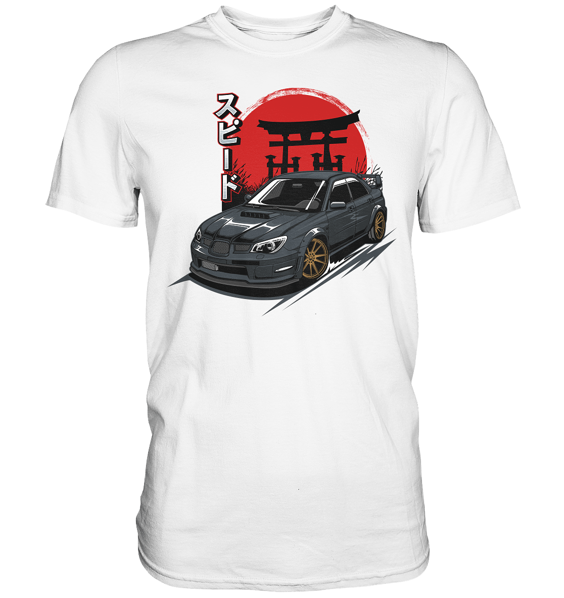 Black Hawkeye WRX STI - Premium Shirt - MotoMerch.de