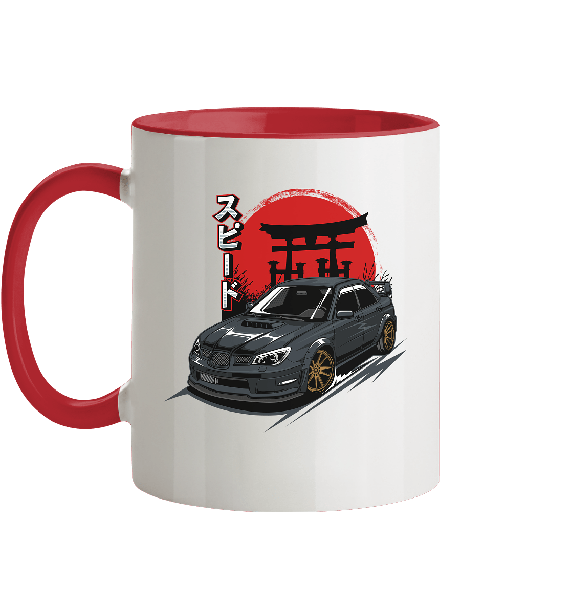 Black Hawkeye WRX STI - Tasse zweifarbig - MotoMerch.de