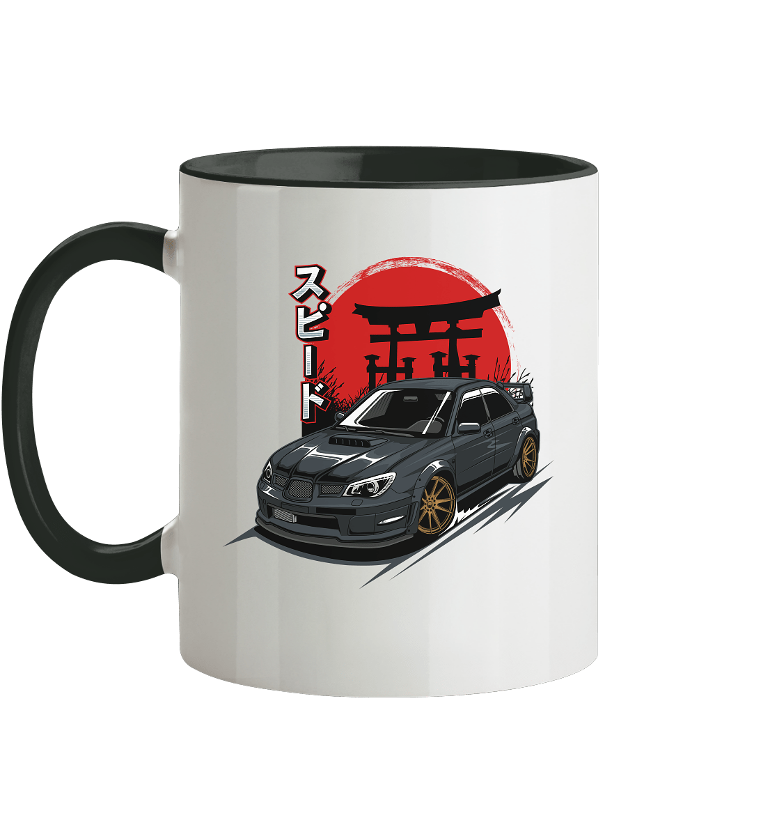 Black Hawkeye WRX STI - Tasse zweifarbig - MotoMerch.de