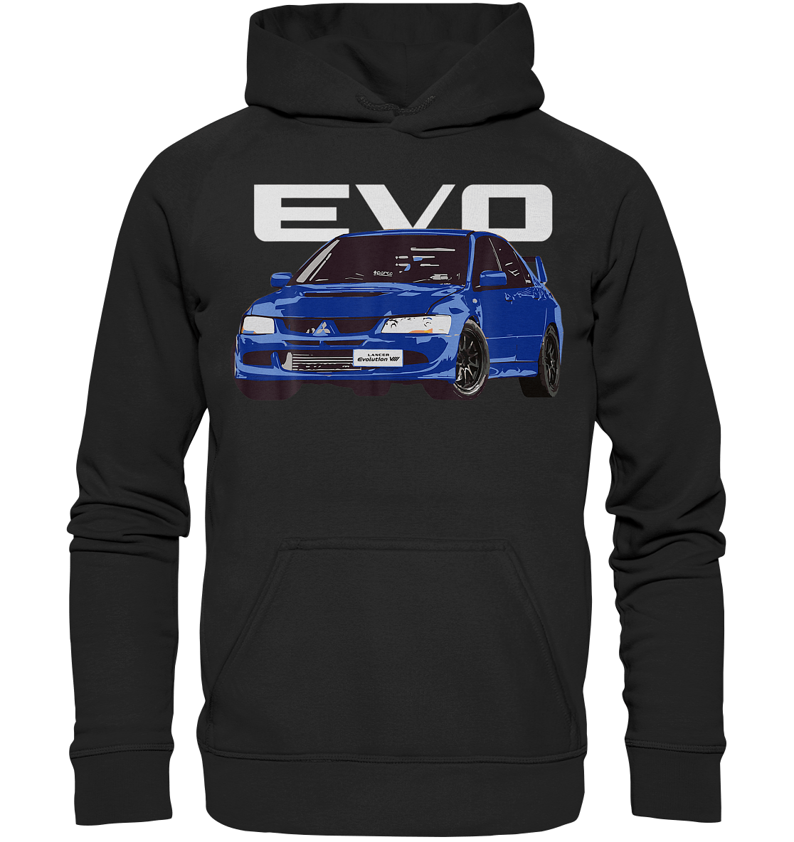 Blue Lancer Evo 8 - Basic Unisex Hoodie - MotoMerch.de