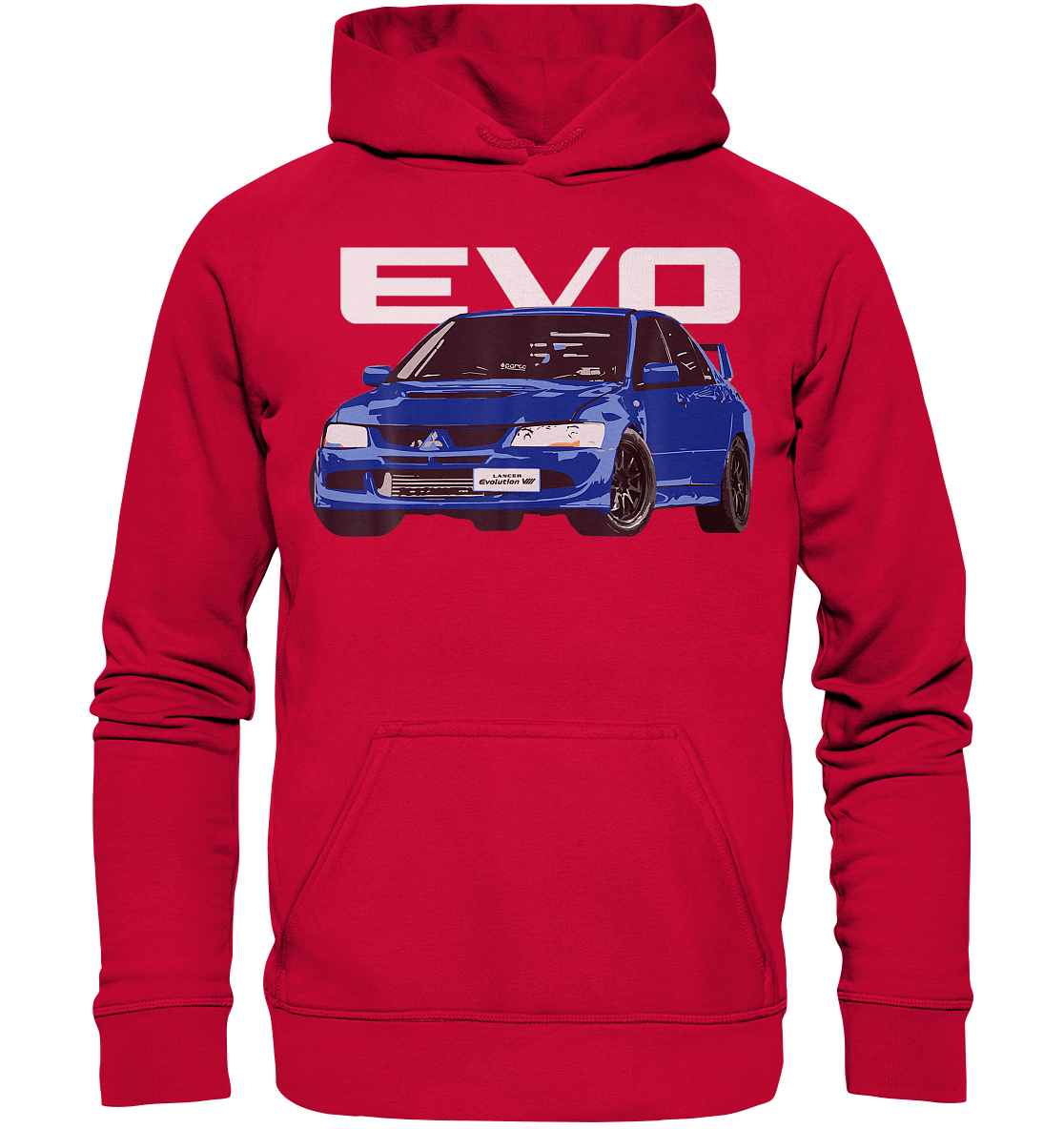 Blue Lancer Evo 8 - Basic Unisex Hoodie - MotoMerch.de