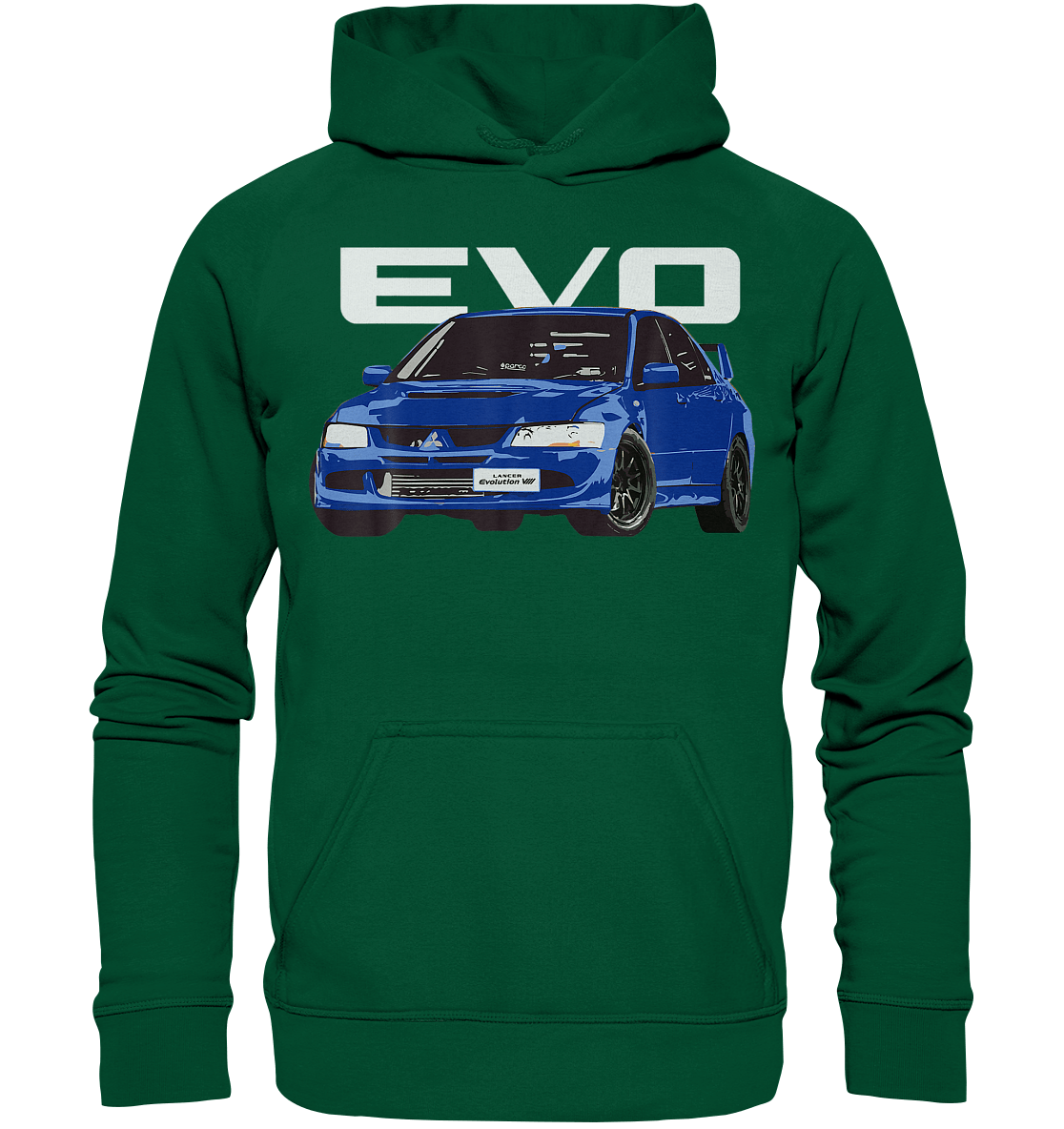 Blue Lancer Evo 8 - Basic Unisex Hoodie - MotoMerch.de