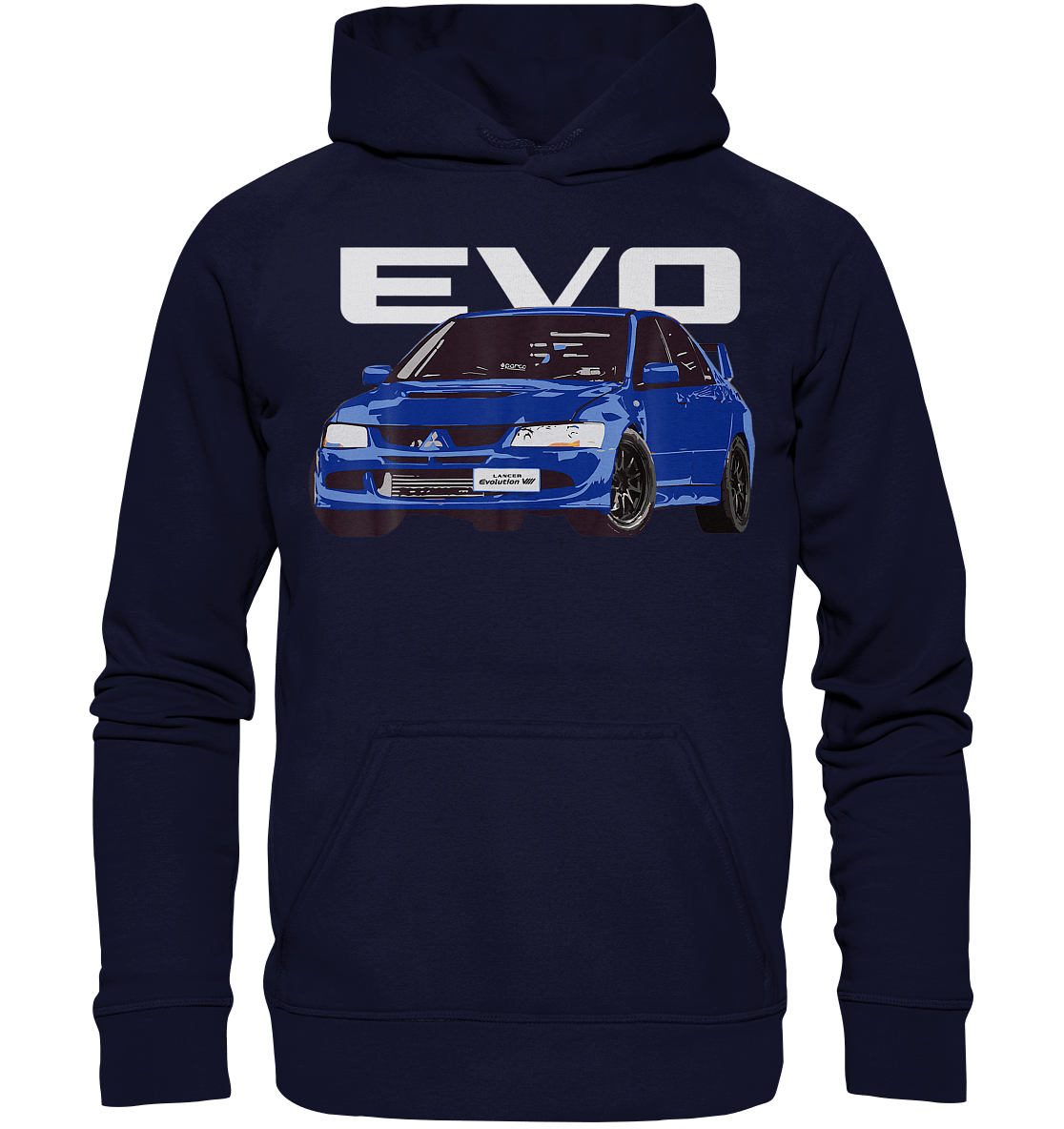 Blue Lancer Evo 8 - Basic Unisex Hoodie - MotoMerch.de