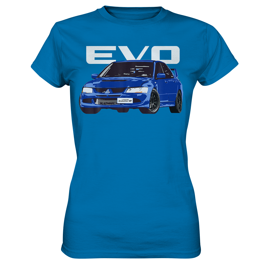 Blue Lancer Evo 8 - Ladies Premium Shirt - MotoMerch.de