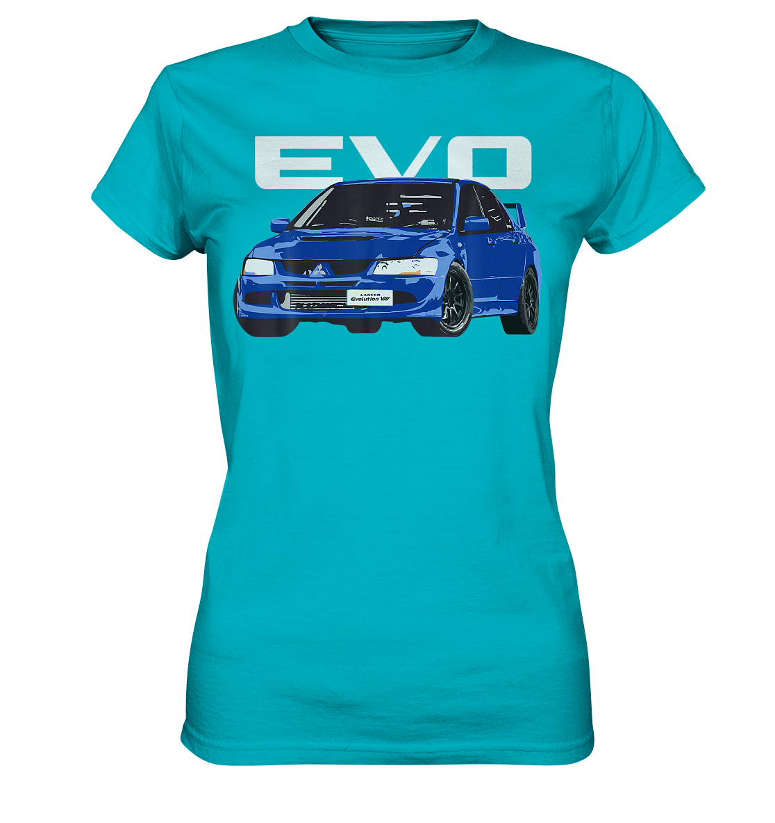 Blue Lancer Evo 8 - Ladies Premium Shirt - MotoMerch.de