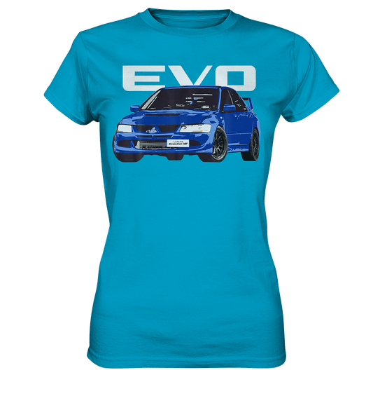 Blue Lancer Evo 8 - Ladies Premium Shirt - MotoMerch.de