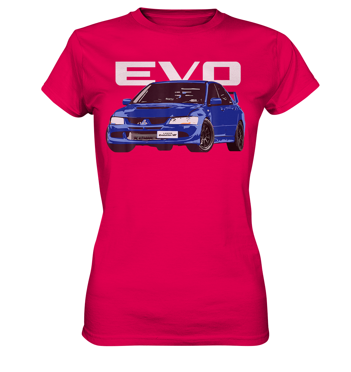 Blue Lancer Evo 8 - Ladies Premium Shirt - MotoMerch.de