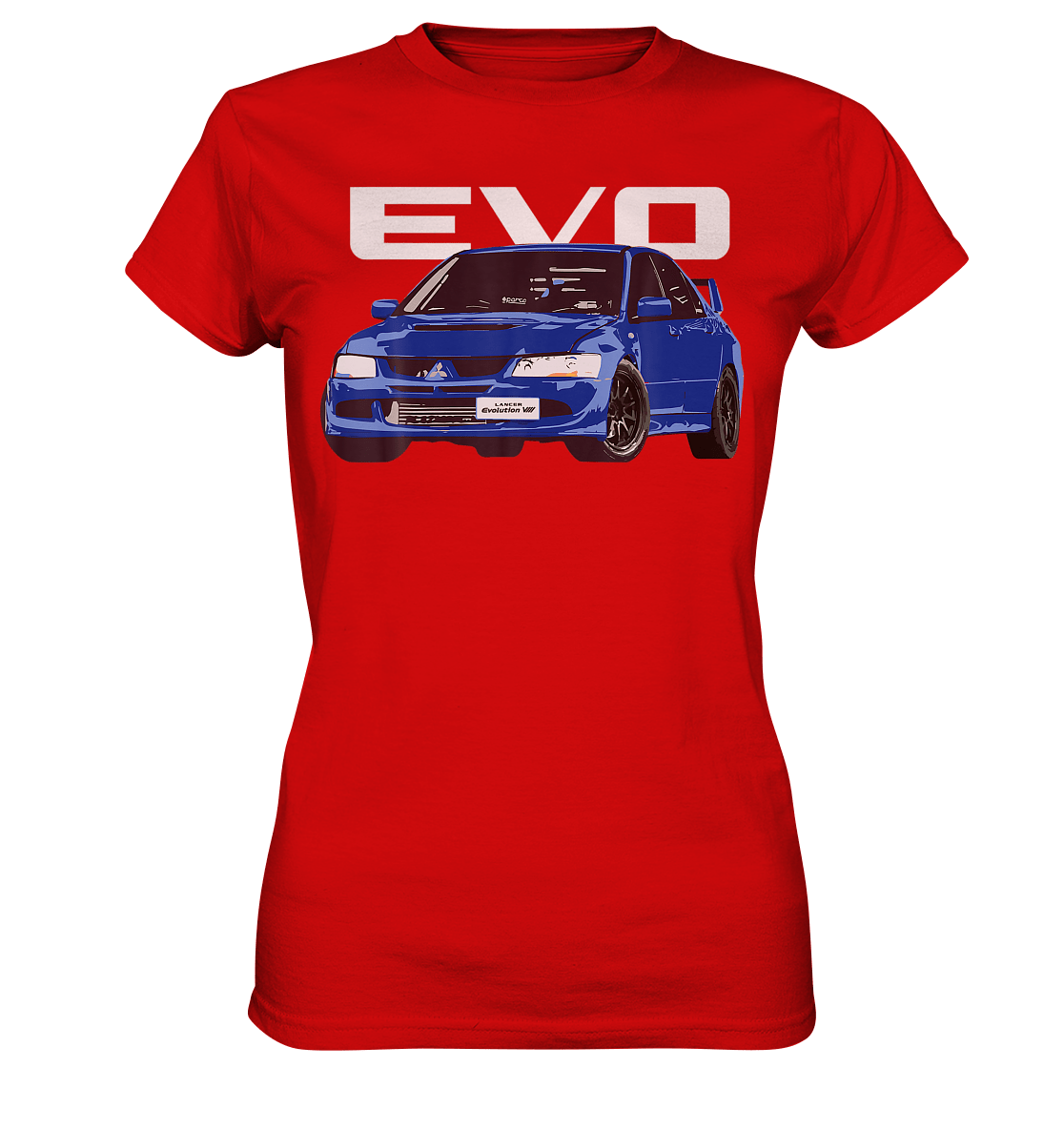 Blue Lancer Evo 8 - Ladies Premium Shirt - MotoMerch.de