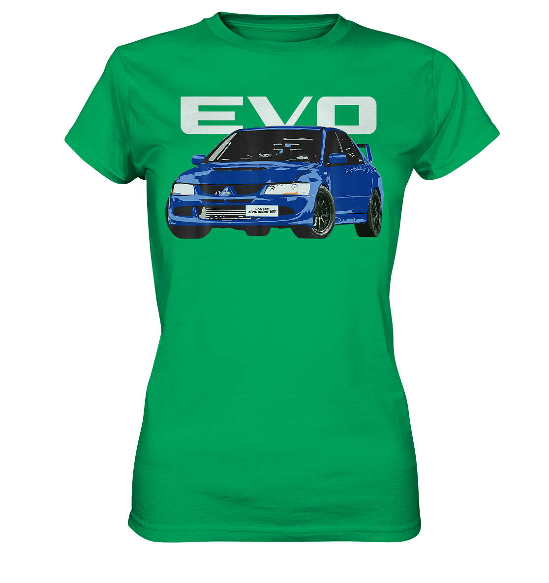 Blue Lancer Evo 8 - Ladies Premium Shirt - MotoMerch.de