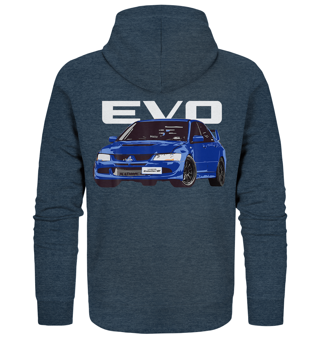 Blue Lancer Evo 8 - Organic Zipper - MotoMerch.de