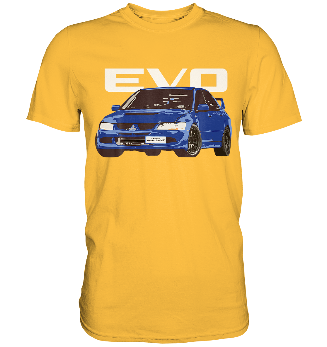 Blue Lancer Evo 8 - Premium Shirt - MotoMerch.de