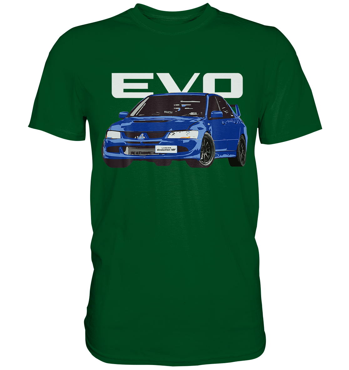 Blue Lancer Evo 8 - Premium Shirt - MotoMerch.de