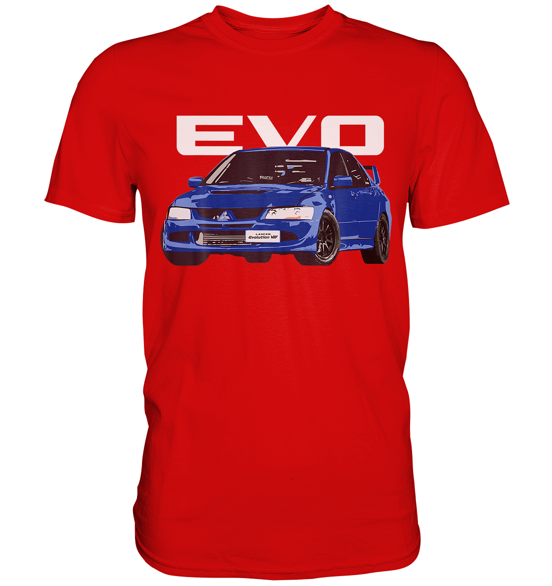 Blue Lancer Evo 8 - Premium Shirt - MotoMerch.de