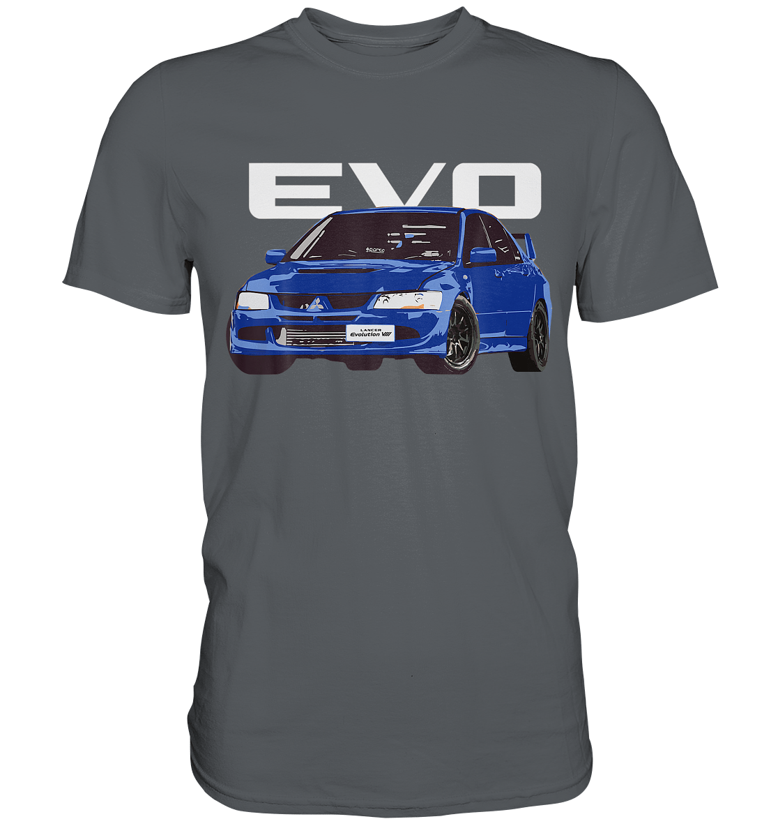 Blue Lancer Evo 8 - Premium Shirt - MotoMerch.de