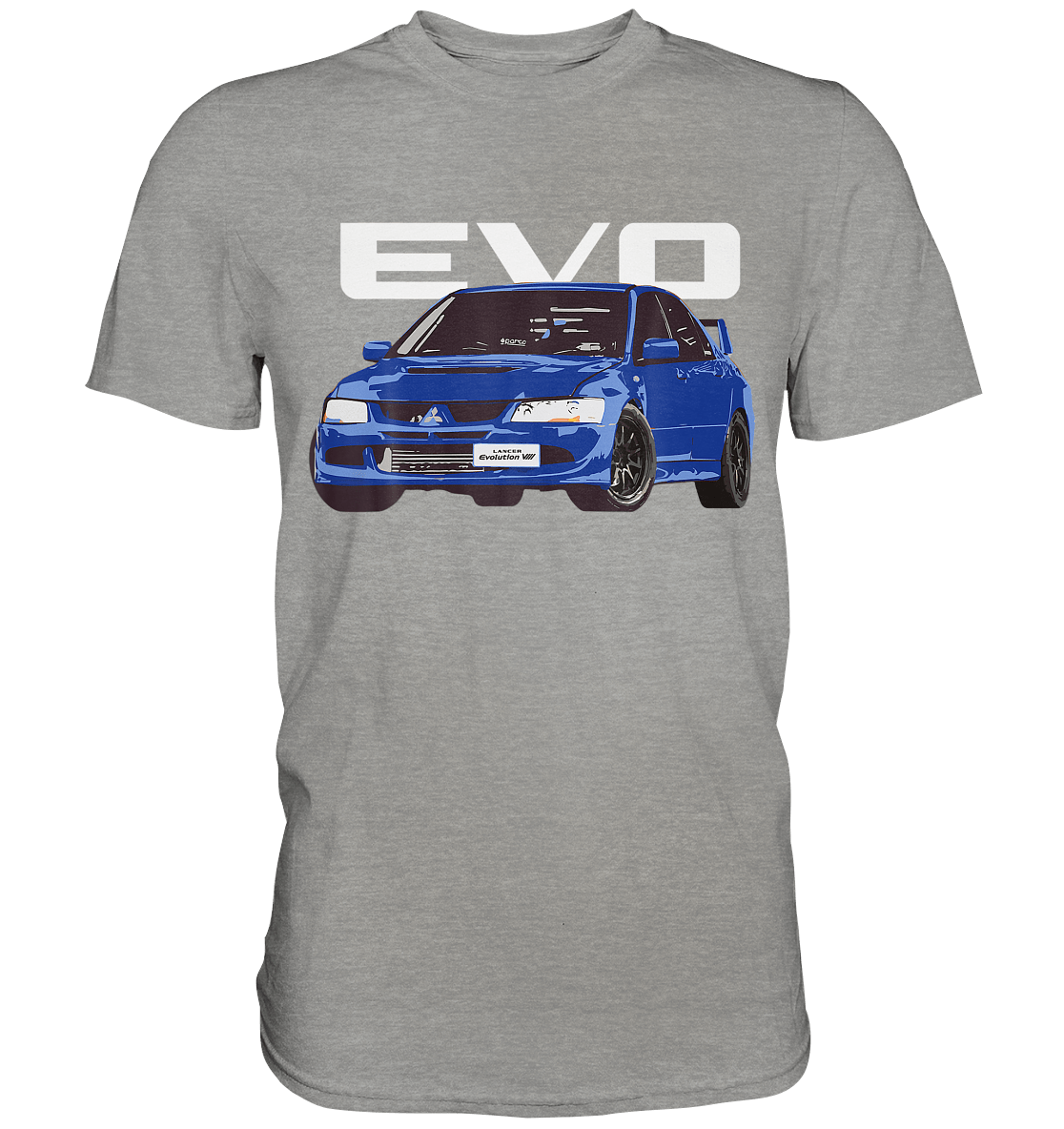 Blue Lancer Evo 8 - Premium Shirt - MotoMerch.de