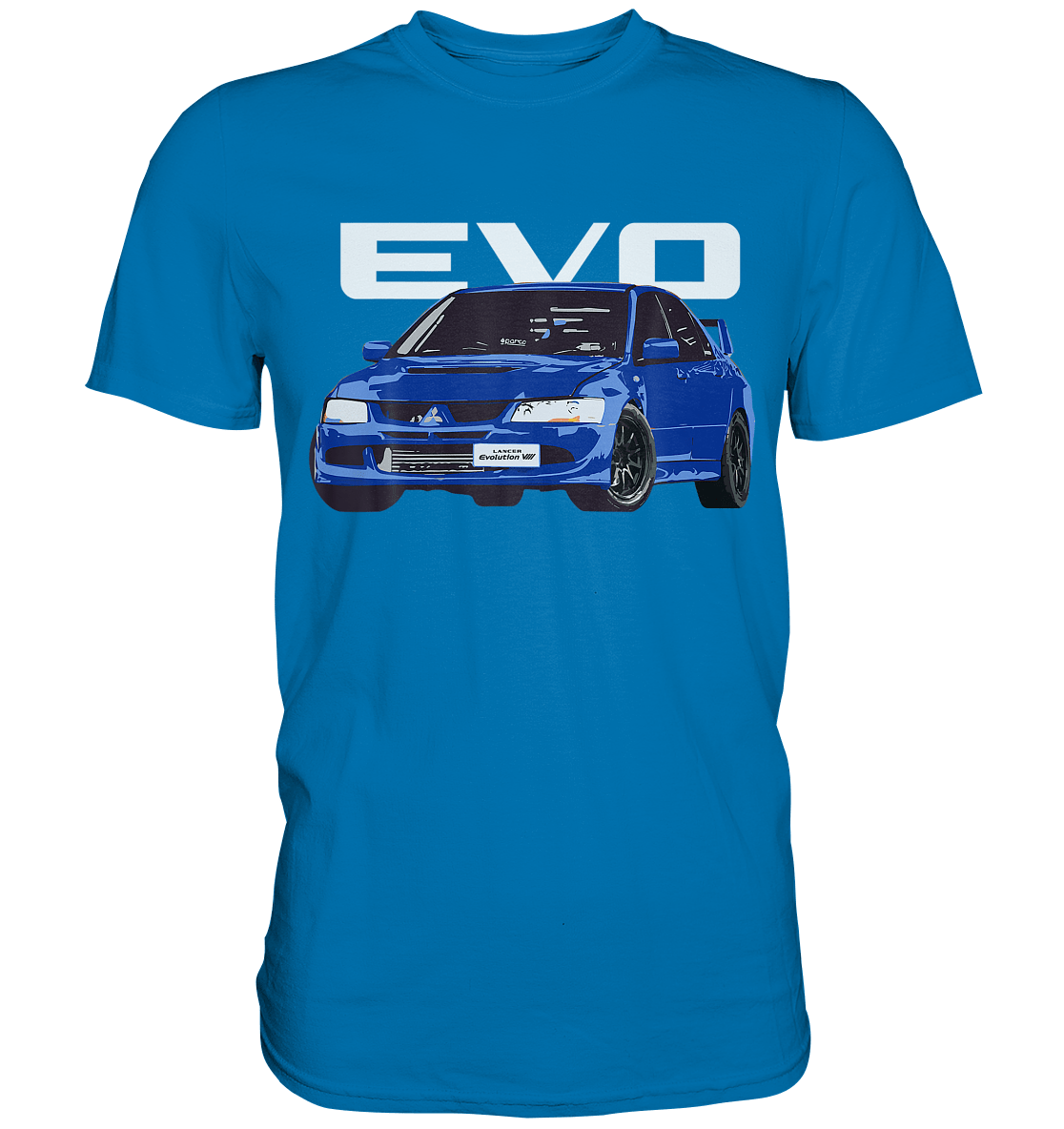 Blue Lancer Evo 8 - Premium Shirt - MotoMerch.de