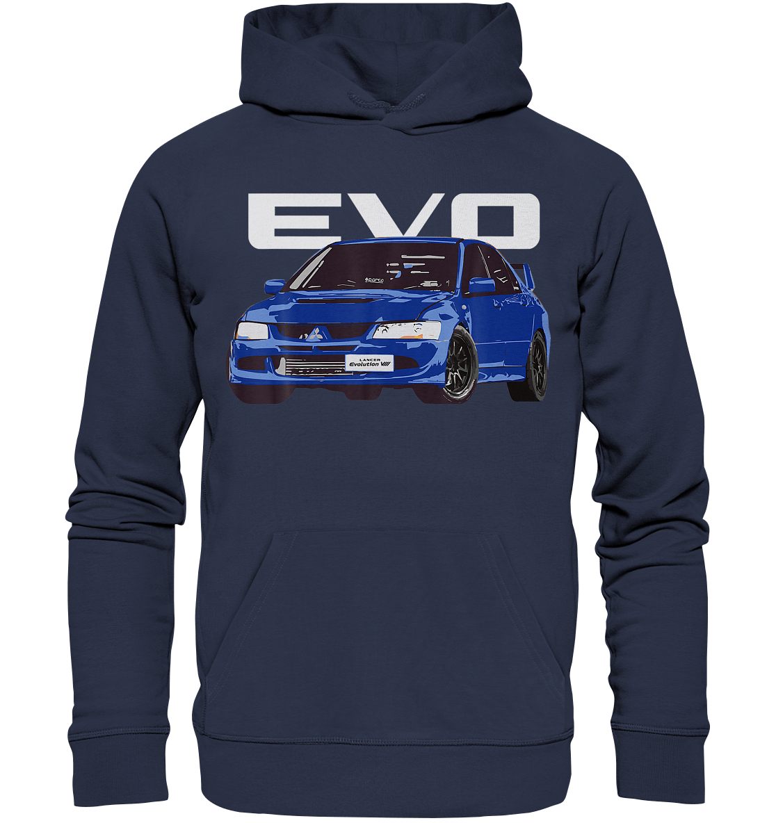 Blue Lancer Evo 8 - Premium Unisex Hoodie - MotoMerch.de