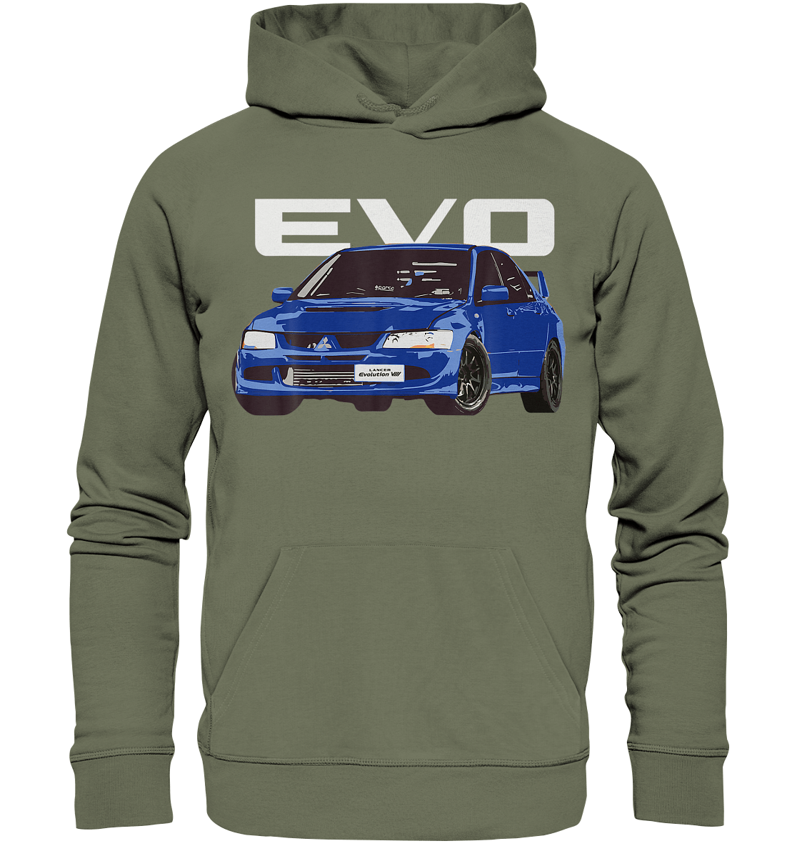 Blue Lancer Evo 8 - Premium Unisex Hoodie - MotoMerch.de