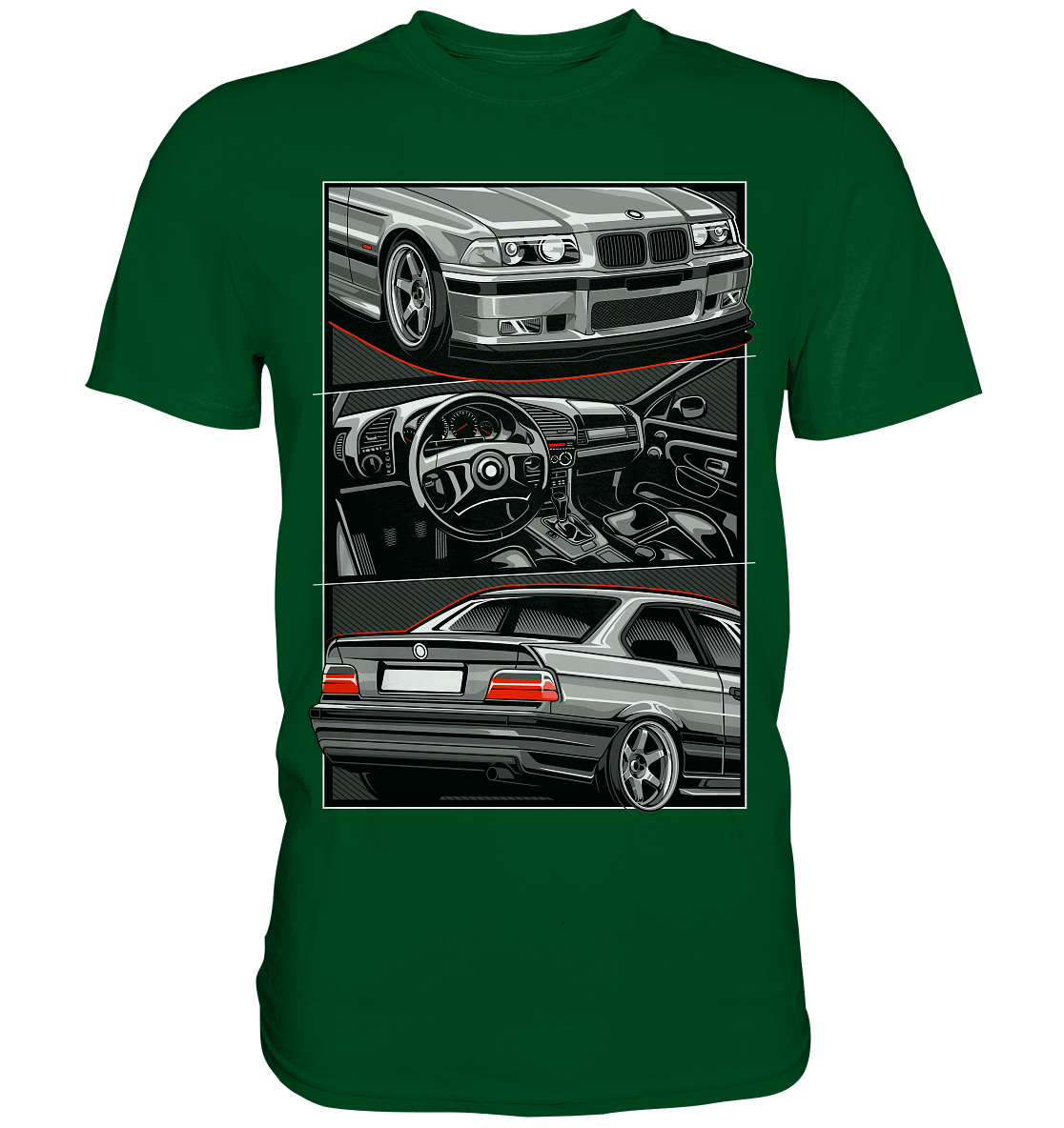 Classic E36 - Premium Shirt - MotoMerch.de