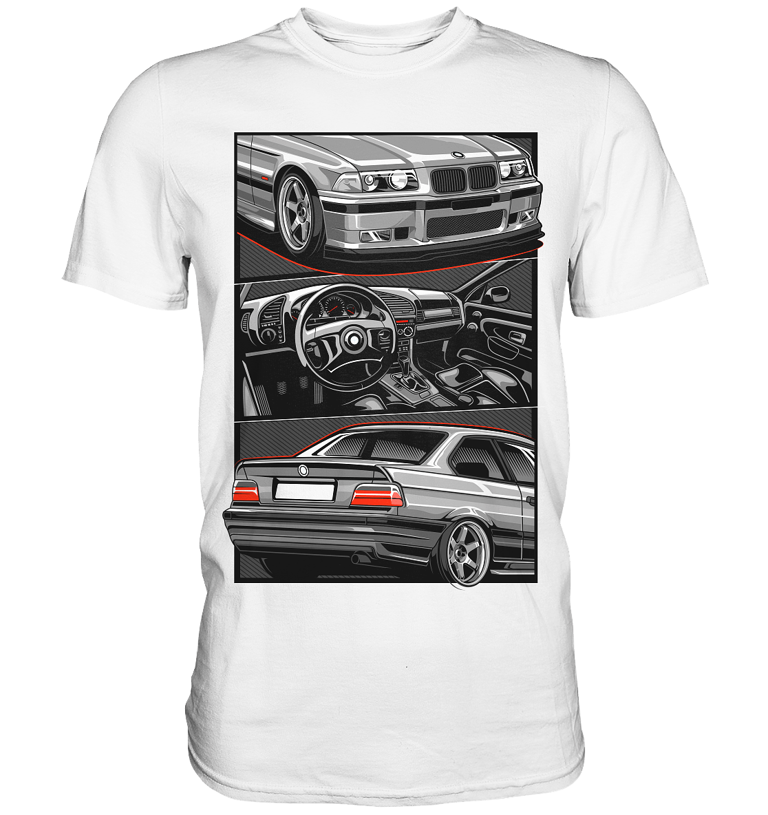 Classic E36 - Premium Shirt - MotoMerch.de