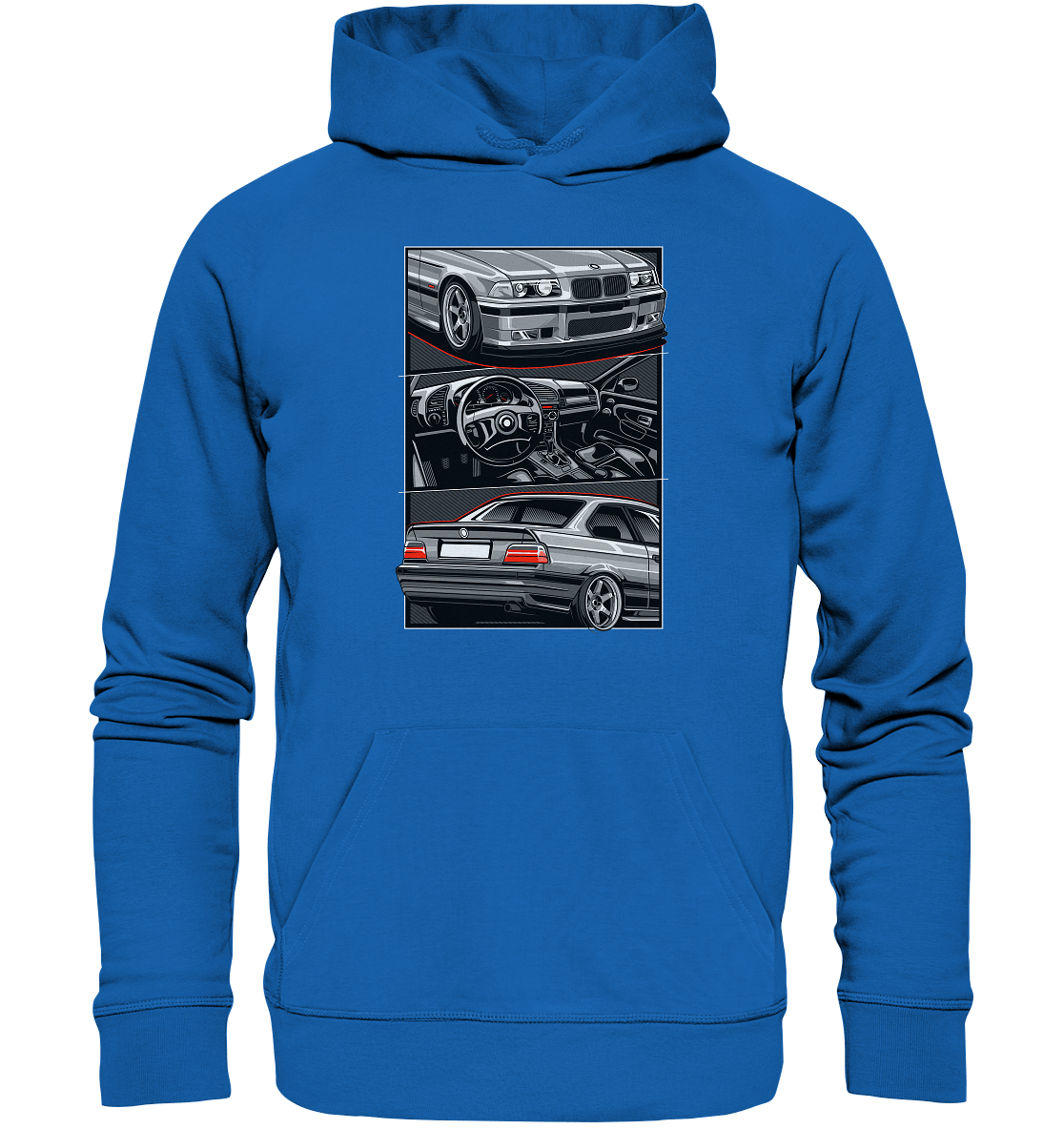 Classic E36 - Premium Unisex Hoodie - MotoMerch.de