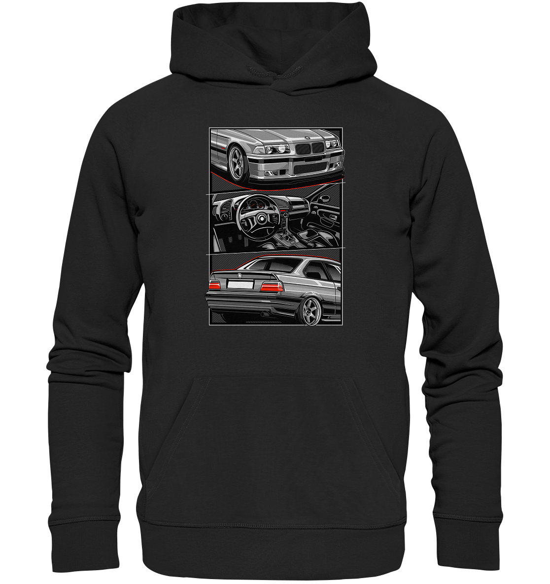 Classic E36 - Premium Unisex Hoodie - MotoMerch.de