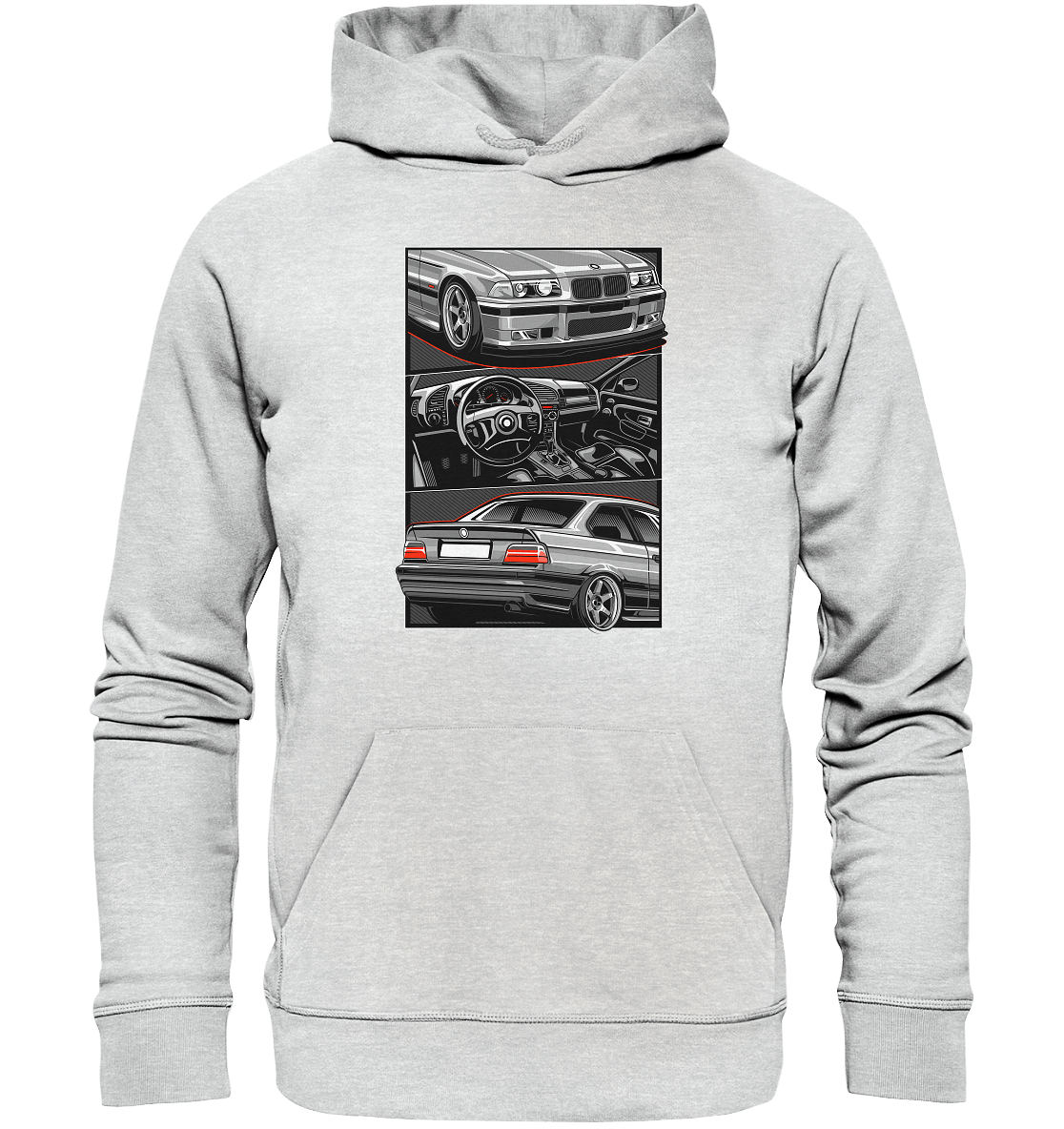 Classic E36 - Premium Unisex Hoodie - MotoMerch.de