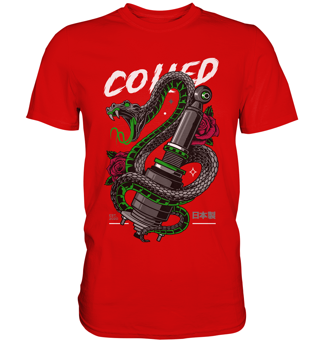 Coiled Snake - Premium Shirt - MotoMerch.de