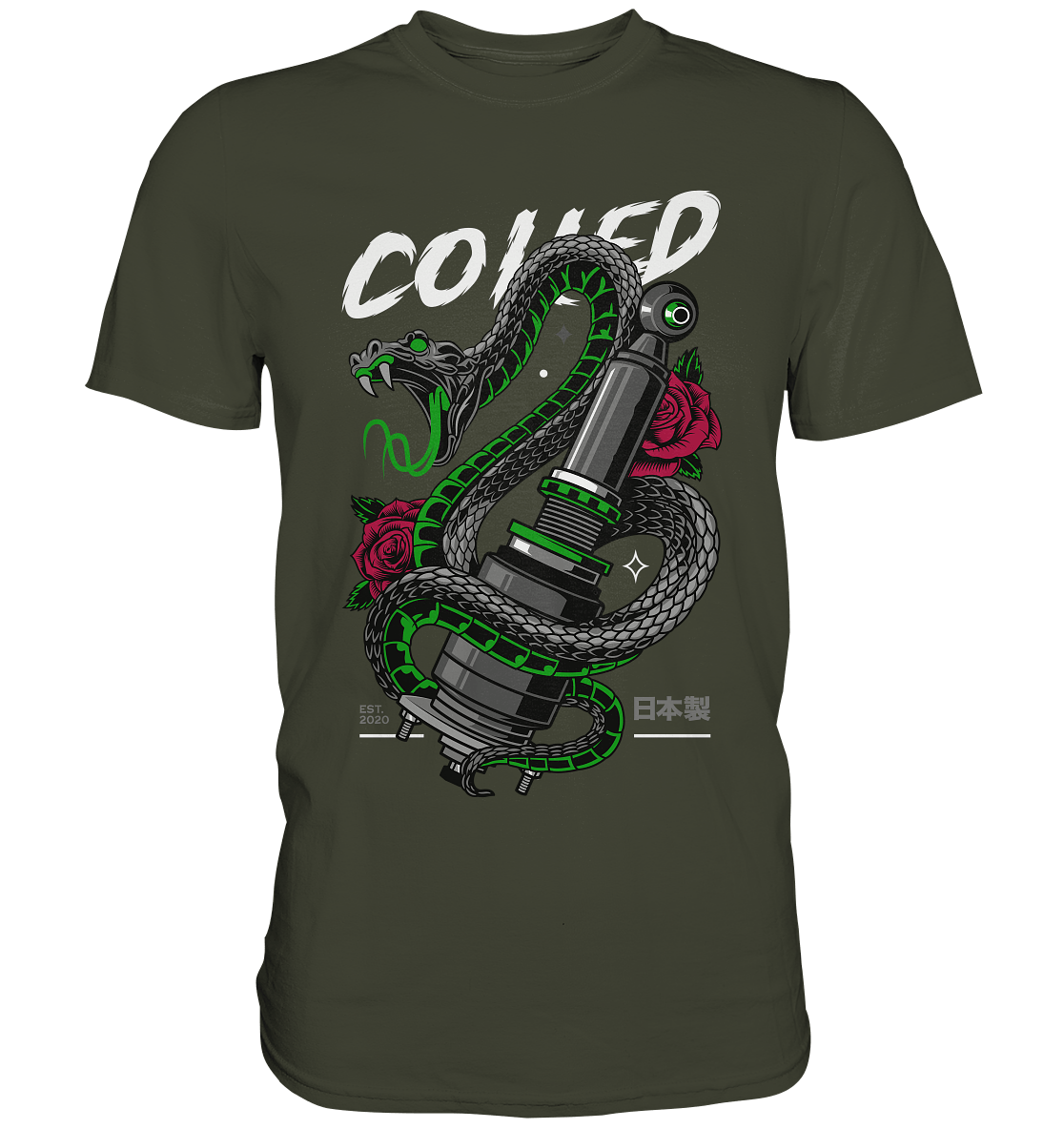 Coiled Snake - Premium Shirt - MotoMerch.de