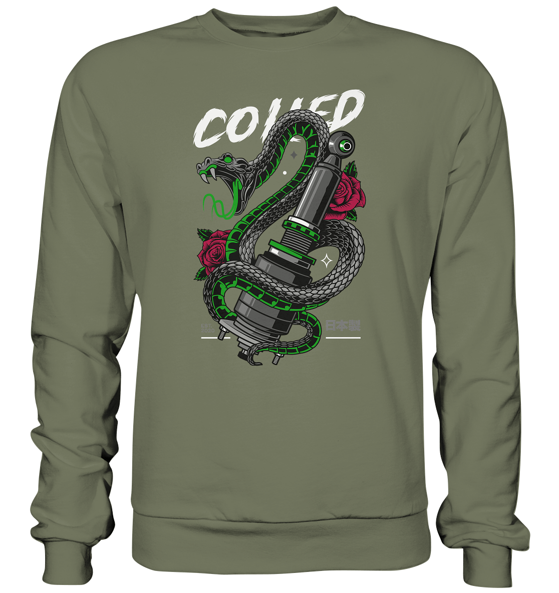 Coiled Snake - Premium Sweatshirt - MotoMerch.de