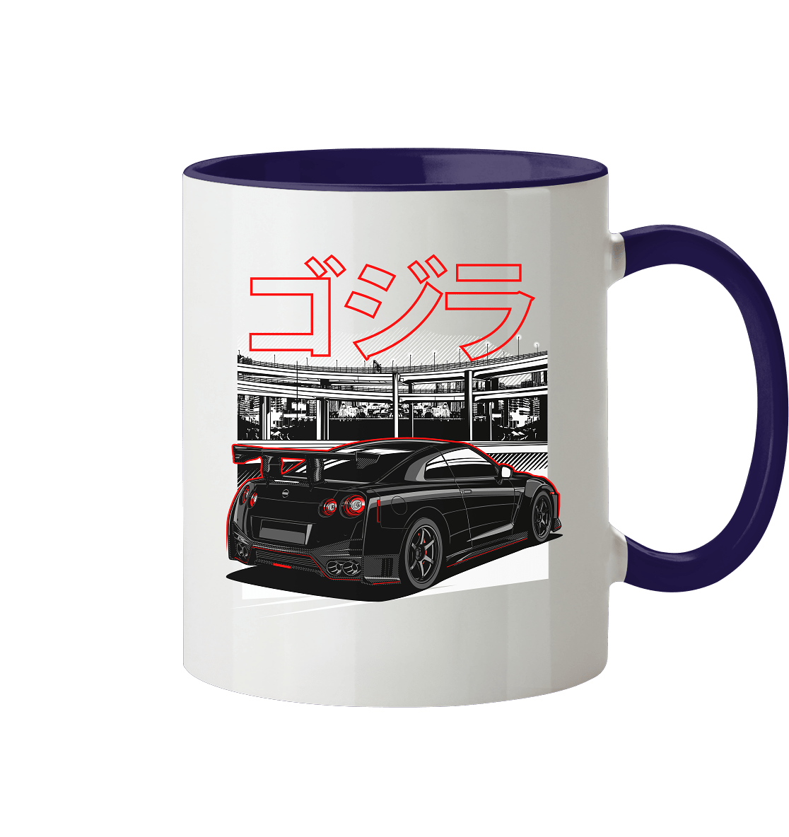 Daikoku Nissan R35 GT-R - Tasse zweifarbig - MotoMerch.de