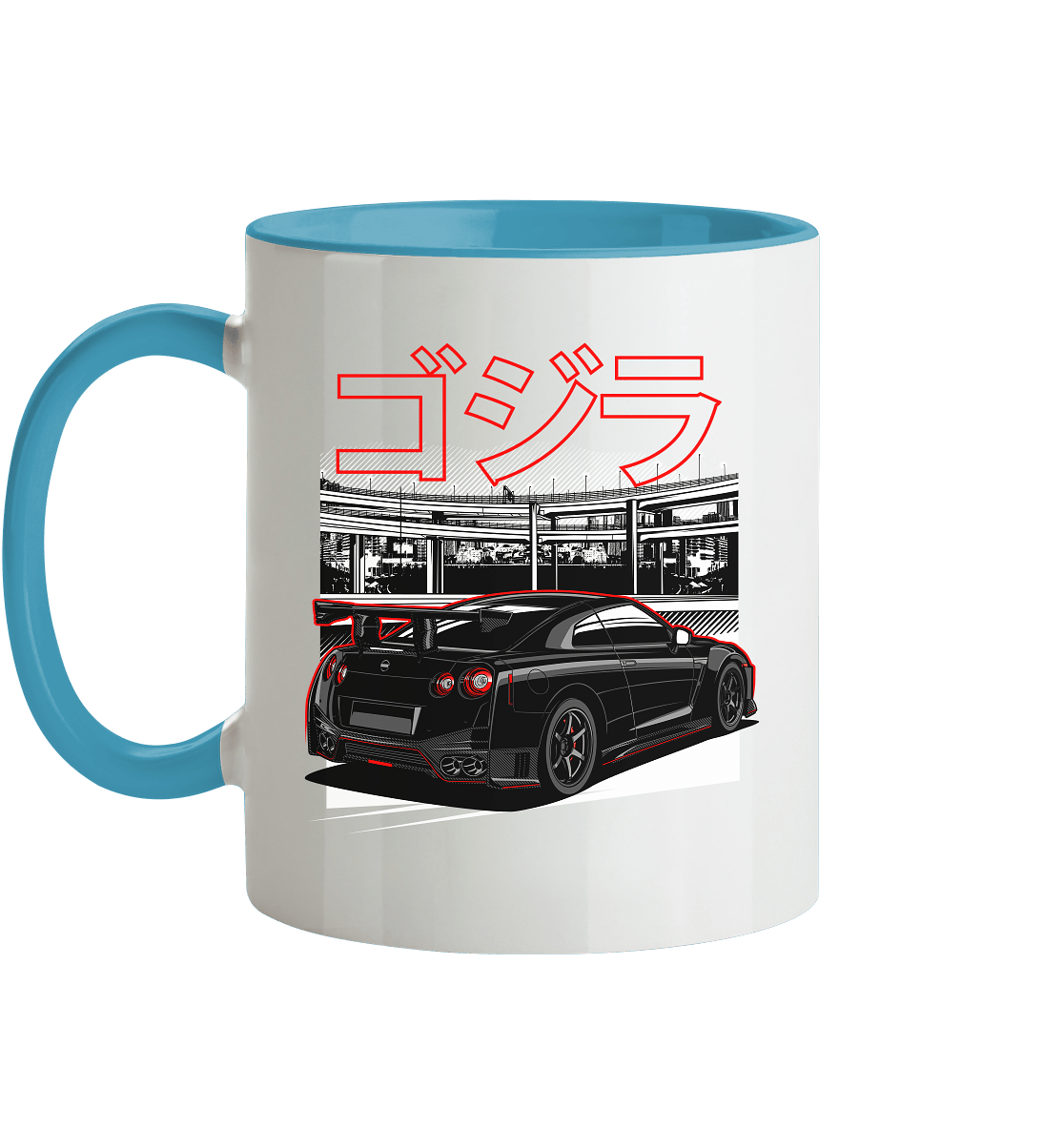 Daikoku Nissan R35 GT-R - Tasse zweifarbig - MotoMerch.de