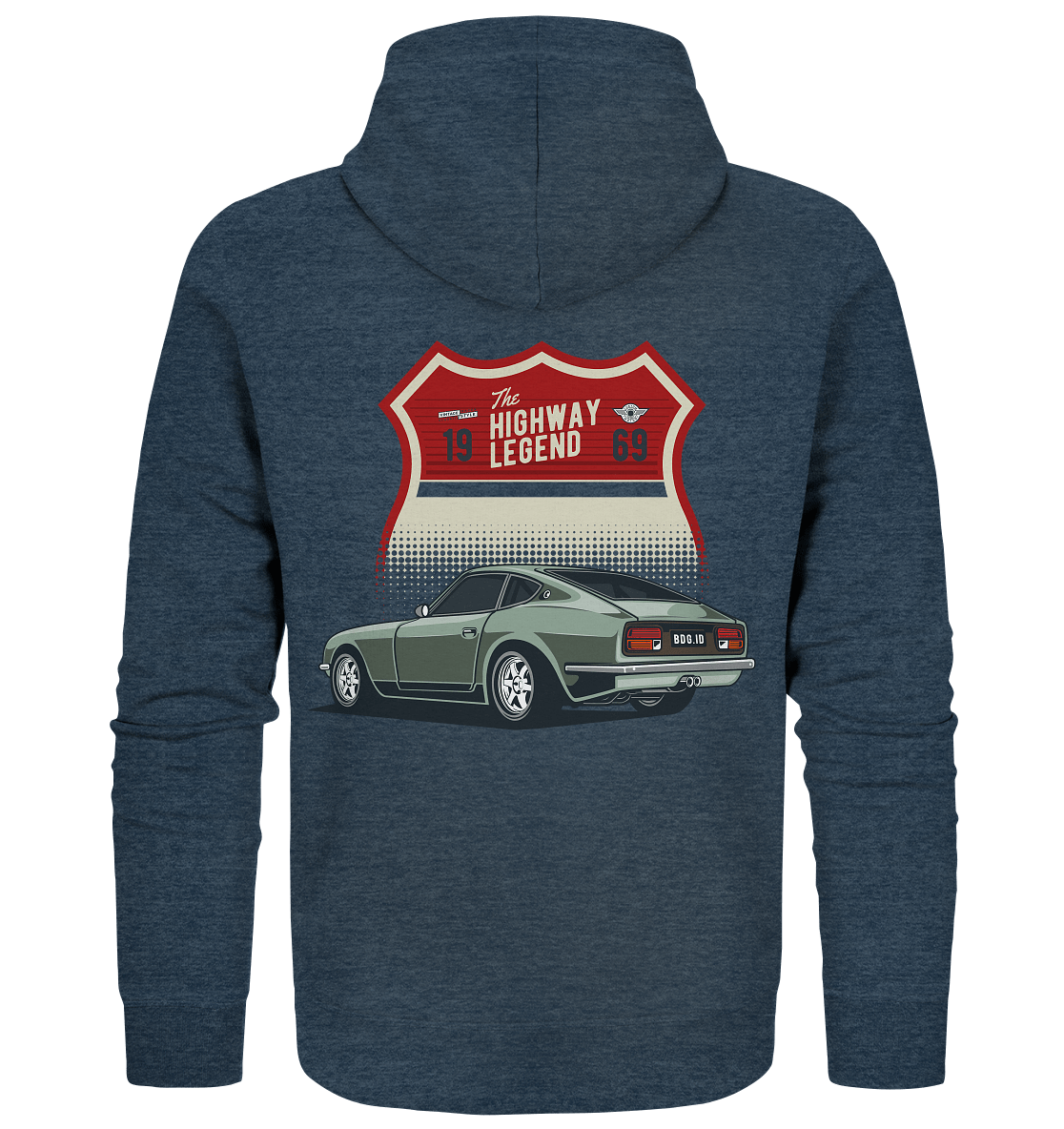 Datsun "Fairlady" 240Z - Organic Zipper - MotoMerch.de