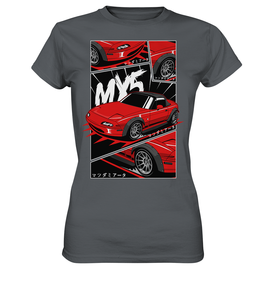 Flared Miata MX5 - Ladies Premium Shirt - MotoMerch.de