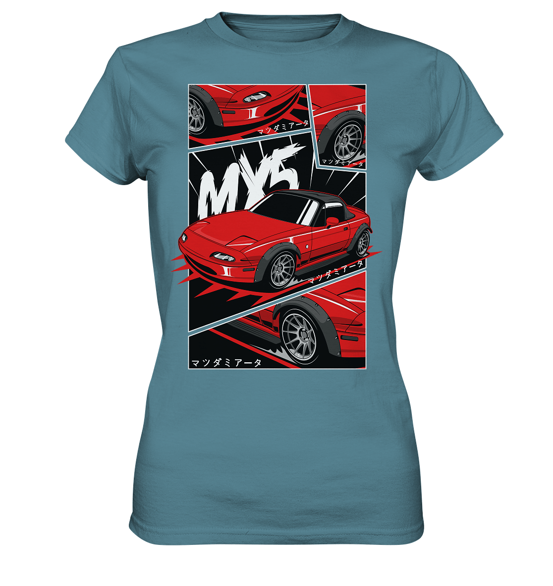 Flared Miata MX5 - Ladies Premium Shirt - MotoMerch.de