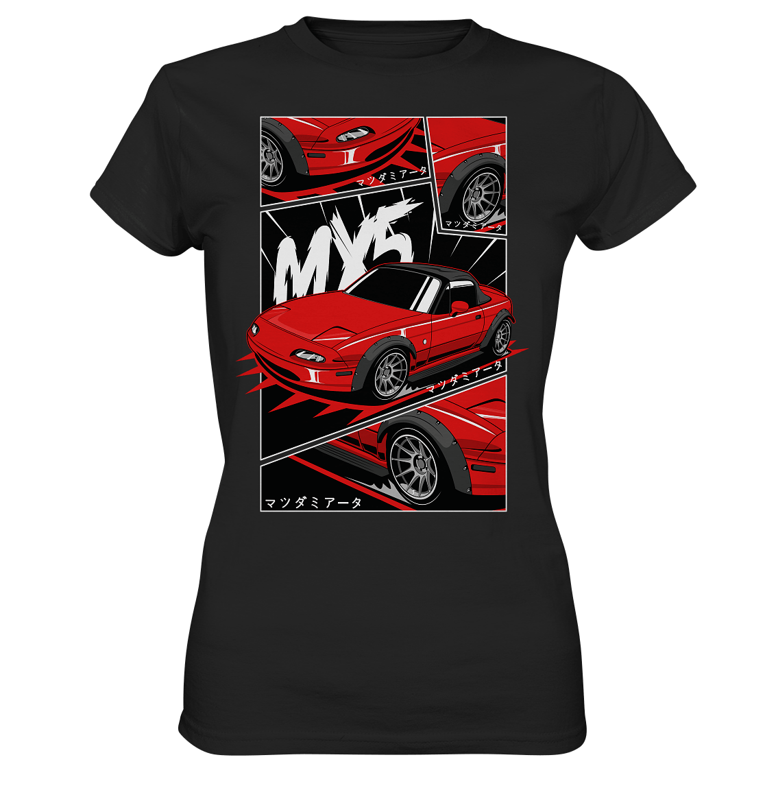 Flared Miata MX5 - Ladies Premium Shirt - MotoMerch.de