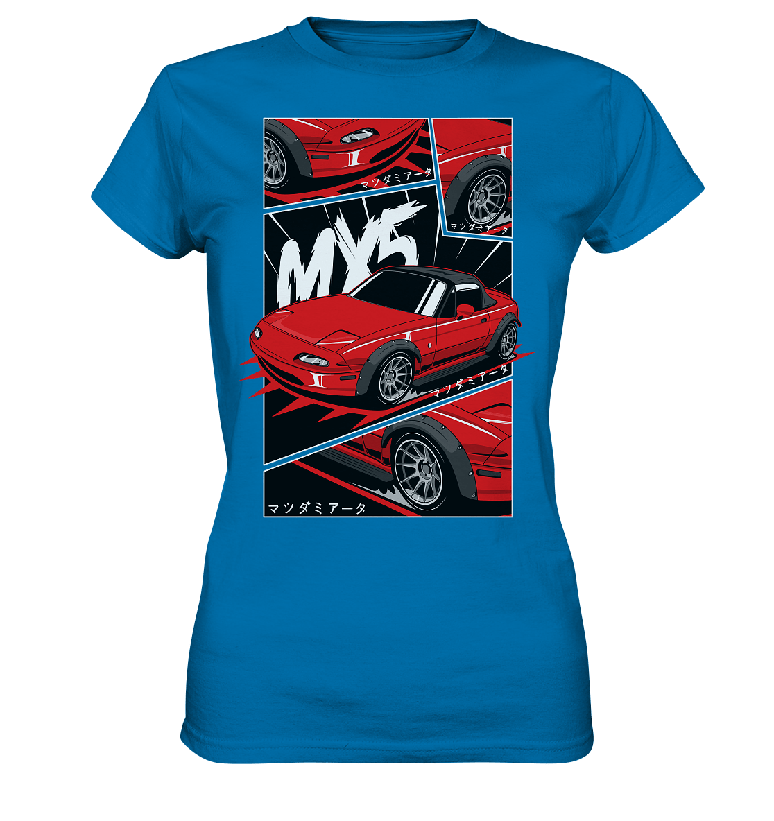 Flared Miata MX5 - Ladies Premium Shirt - MotoMerch.de