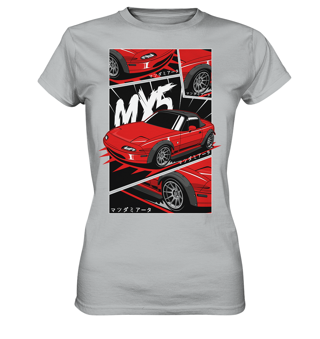 Flared Miata MX5 - Ladies Premium Shirt - MotoMerch.de