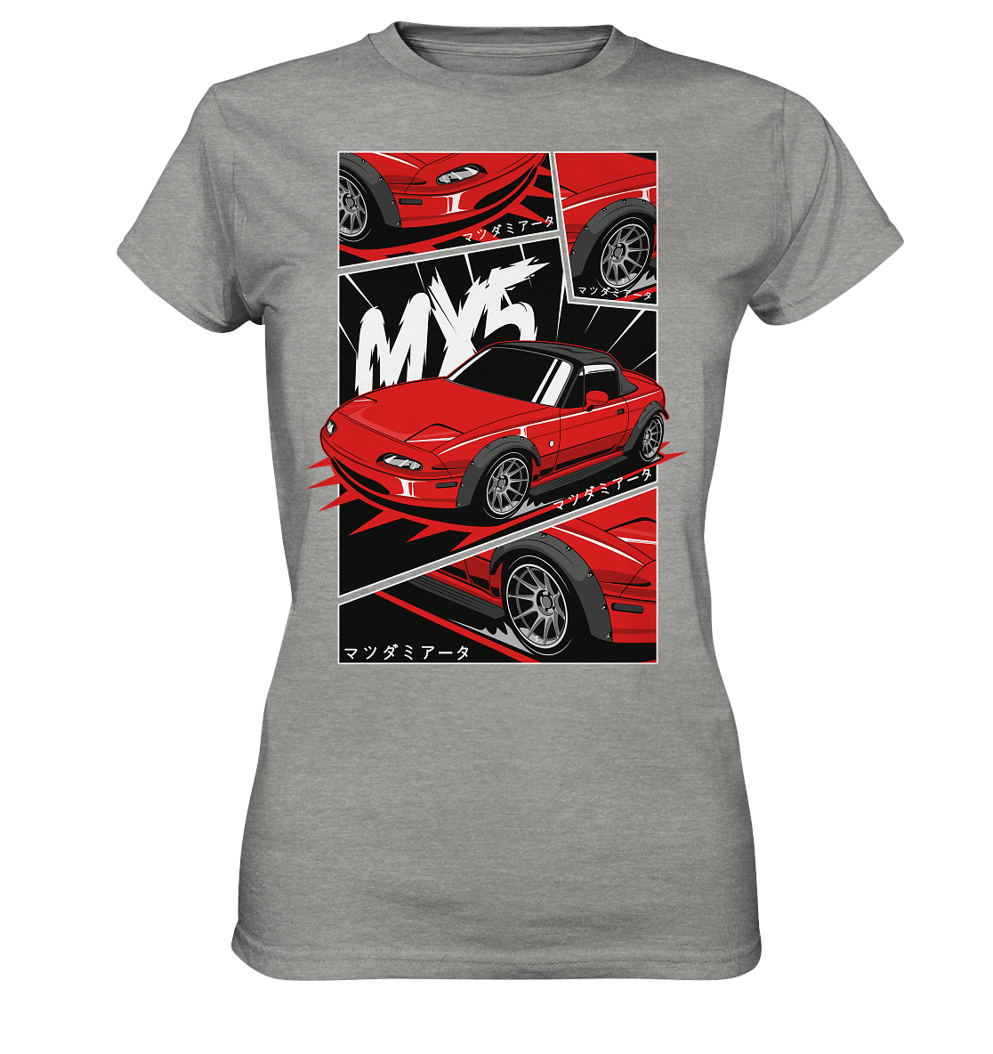 Flared Miata MX5 - Ladies Premium Shirt - MotoMerch.de