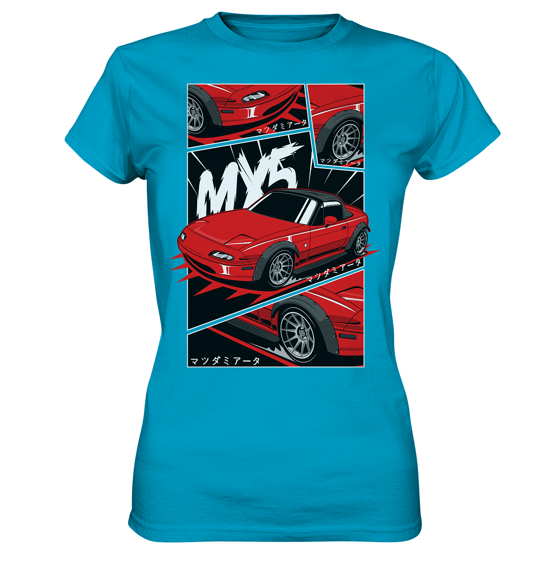 Flared Miata MX5 - Ladies Premium Shirt - MotoMerch.de