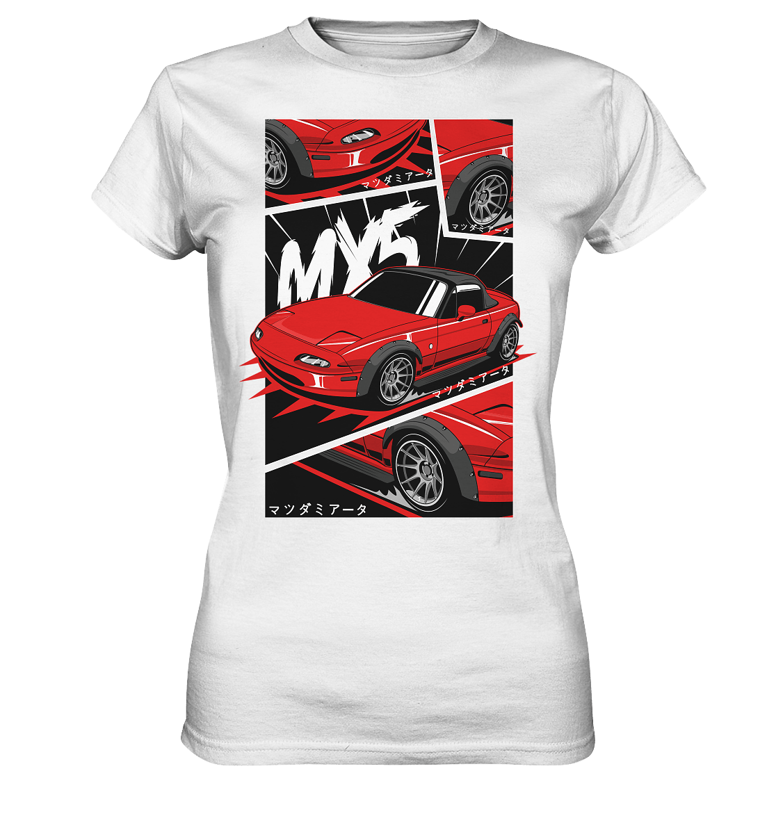 Flared Miata MX5 - Ladies Premium Shirt - MotoMerch.de