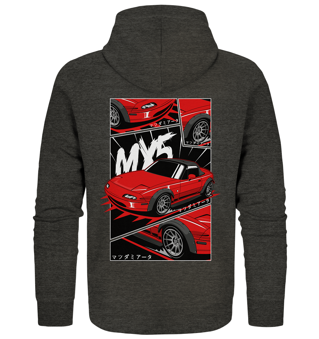 Flared Miata MX5 - Organic Zipper - MotoMerch.de