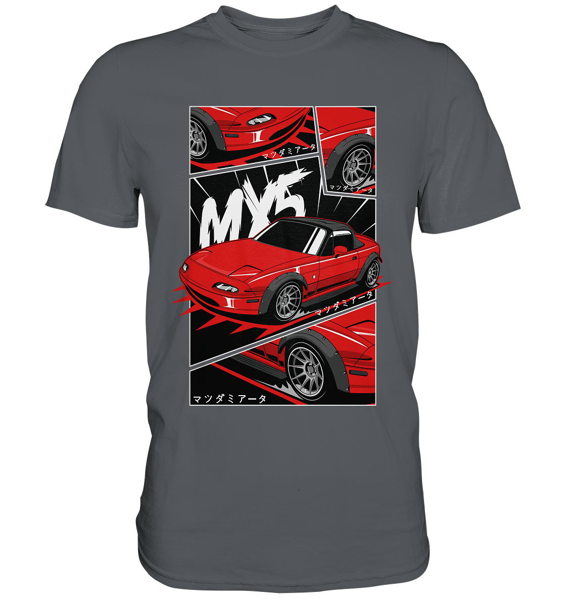 Flared Miata MX5 - Premium Shirt - MotoMerch.de