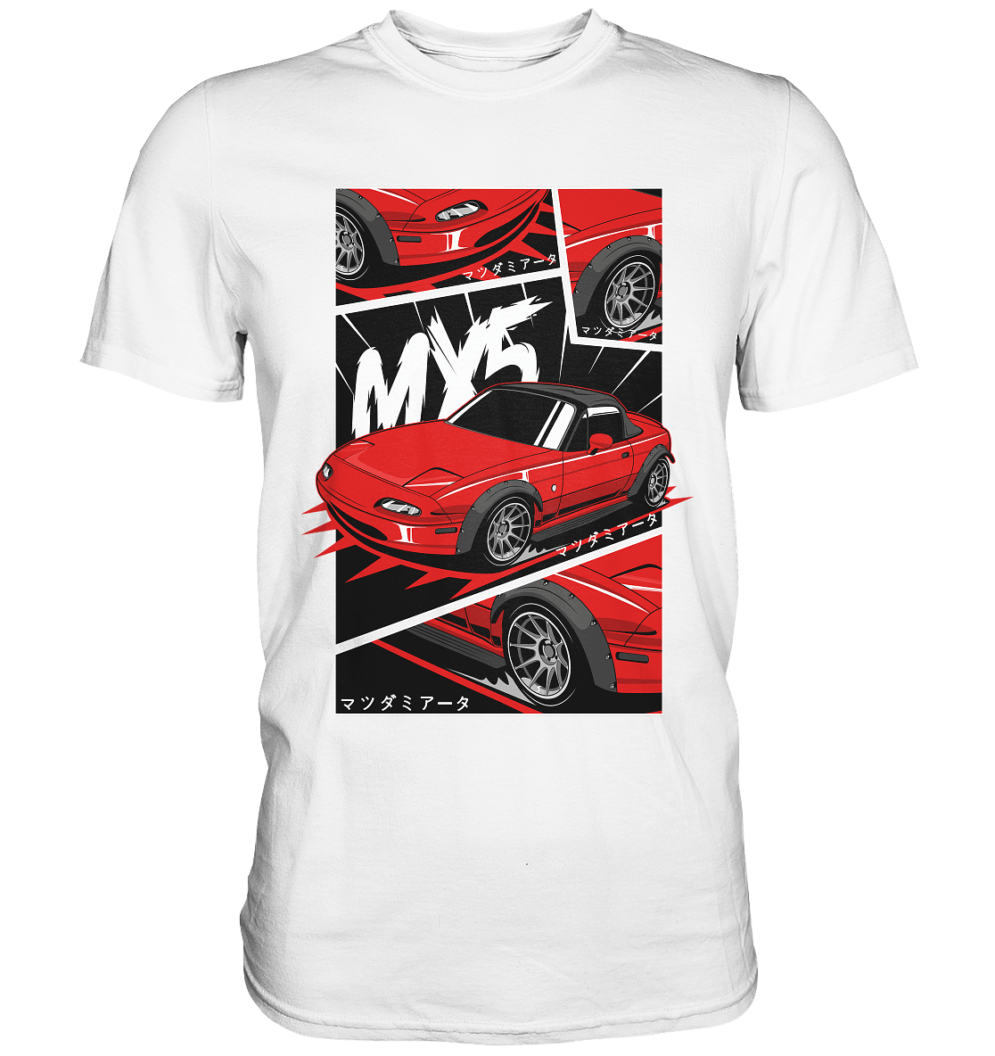 Flared Miata MX5 - Premium Shirt - MotoMerch.de