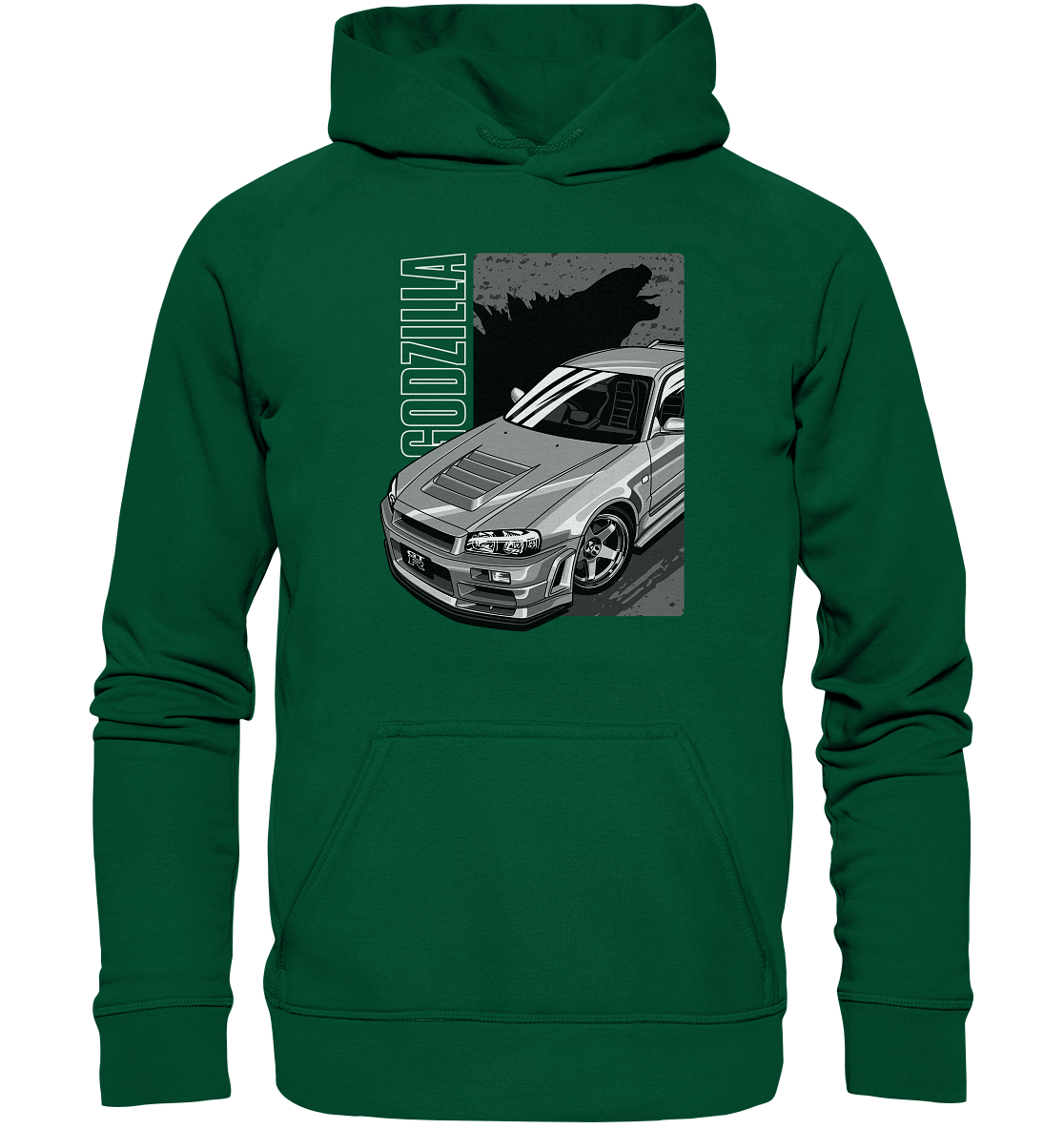 Godzilla R34 - Basic Unisex Hoodie - MotoMerch.de