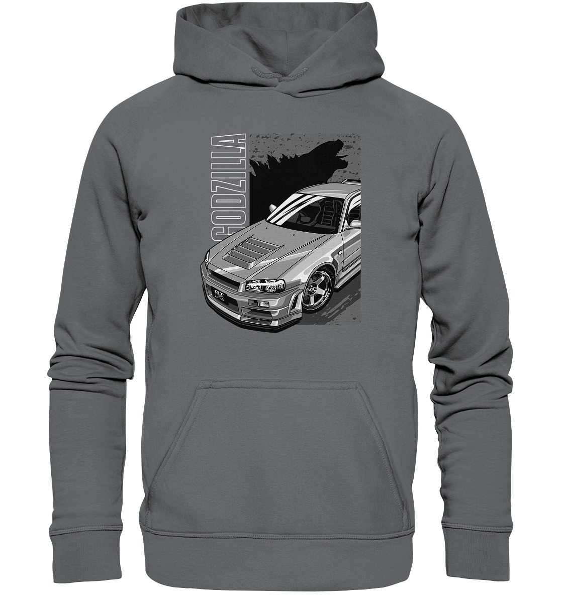 Godzilla R34 - Basic Unisex Hoodie - MotoMerch.de